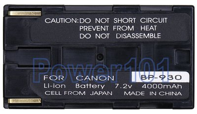 BP-930 battery for Canon Li-Ion 7.2V 4000mAh
