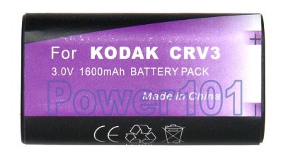 CRV3 Rechargeable Li-Ion battery 3.0V 1600mAh