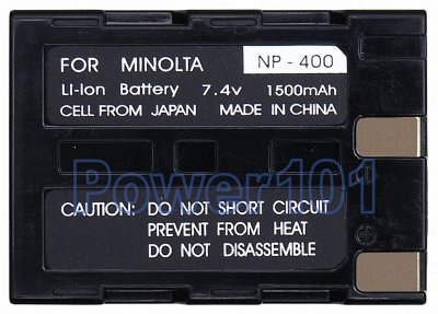 NP-400 battery for Minolta Li-Ion 7.4V 1500mAh