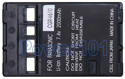 CGR-V610 battery for Panasonic Li-Ion 7.4V 2000mAh
