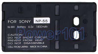 NP-55 battery for Sony Ni-MH 6.0V 1800mAh