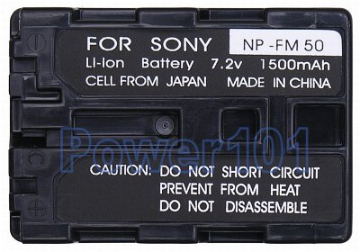 NP-FM50 battery for Sony Li-Ion 7.2V 1500mAh