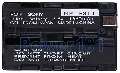 NP-FS11/FS10 battery for Sony Li-Ion 3.6V 1360mAh