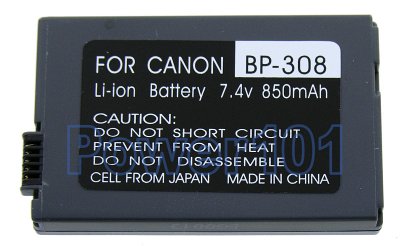 Canon Optura 600 BP-308 Camcorder Battery