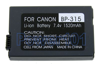 Canon BP-315 camcorder battery