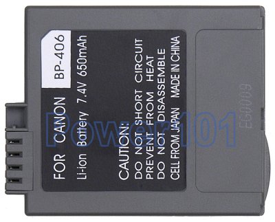 Canon MVX10 BP-406 Camcorder Battery