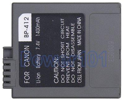 Canon MV3 Series BP-412 Camcorder Battery