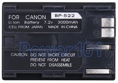 Canon BP-522 camcorder battery