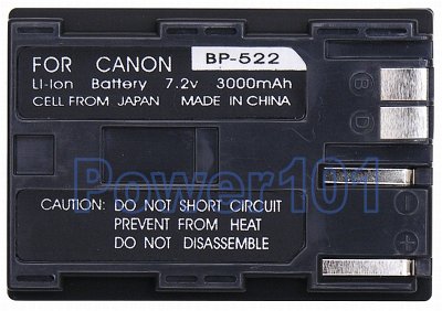 Canon FV400 BP-522 Camcorder Battery