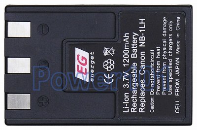 NB-1LH battery for Canon Li-Ion 3.7V 1200mAh