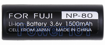 NP-80 battery for FujiFilm Li-Ion 3.6V 1500mAh