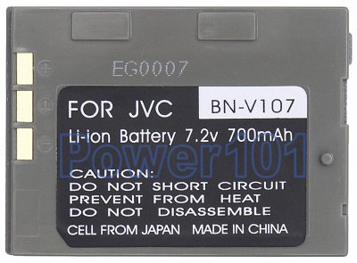 BN-V107 battery for JVC Li-Ion 7.2V 700mAh