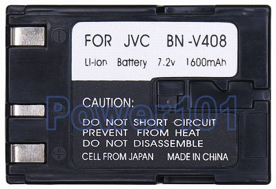 BN-V408 battery for JVC Li-Ion 7.2V 1100mAh