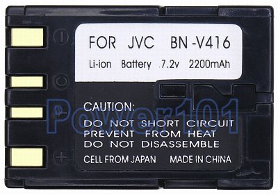 BN-V416 battery for JVC Li-Ion 7.2V 2200mAh