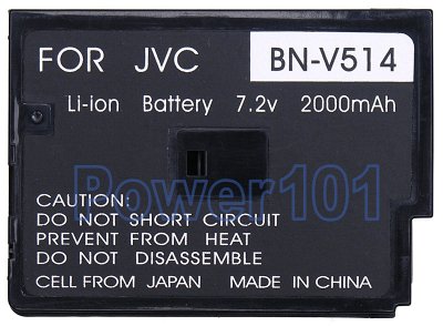 BN-V514 battery for JVC Li-Ion 7.2V 2000mAh black
