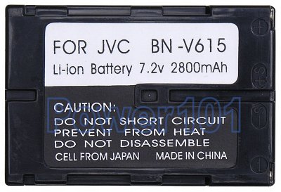 BN-V615 battery for JVC Li-Ion 7.2V 2800mAh