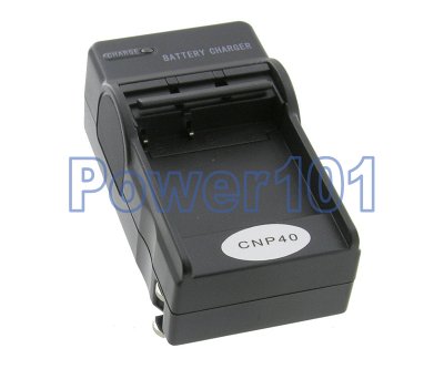 Compact Charger for Casio NP-40 +euro +car