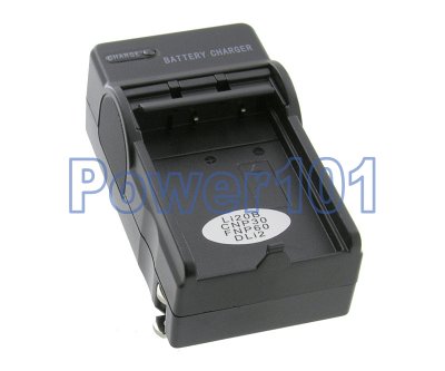 FujiFilm NP-60 camera battery compact charger