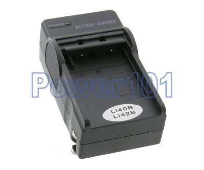 Compact Charger for Olympus Li-40B Li-42B +euro +car