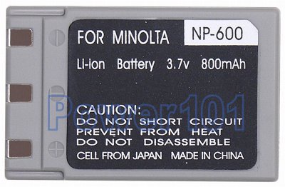 Minolta Revio KD-510Z NP-600 Camera Battery