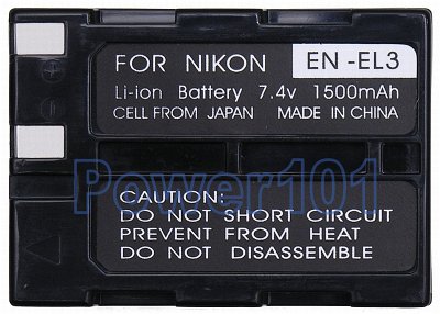 Nikon D100 SLR EN-EL3 Camera Battery