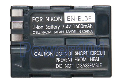 Nikon D300 EN-EL3E Camera Battery