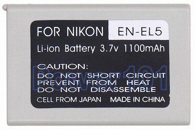 EN-EL5 battery for Nikon Li-Ion 3.7V 1100mAh