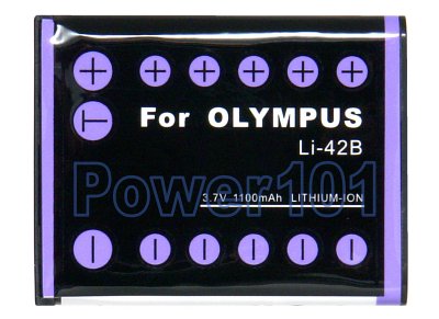 Li-42B battery for Olympus Li-Ion 3.7V 1100mAh