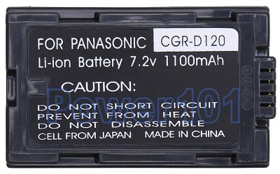 Panasonic NV-C1 CGR-D120 Camcorder Battery