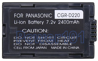 CGR-D220 battery for Panasonic Li-Ion 7.2V 2400mAh