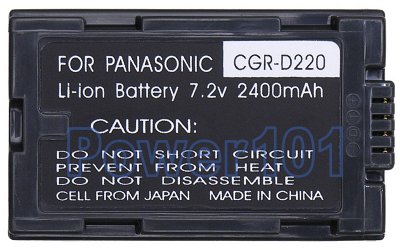 Panasonic AG-DVX100 CGR-D220 Camcorder Battery