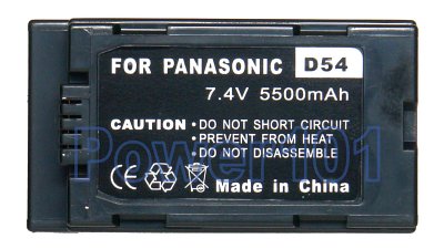 Panasonic AG-DVC60E CGR-D54 Camcorder Battery