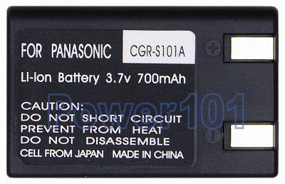 CGR-S101A BC7 battery for Panasonic Li-Ion 3.7V 700mAh