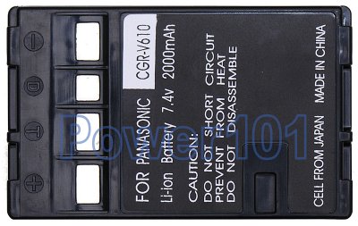 Panasonic NV-RX27 CGR-V610 Camcorder Battery