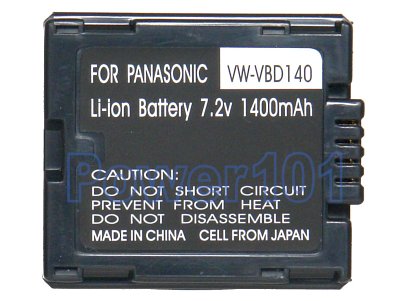 Panasonic NV-GS120B CGA-DU14 Camcorder Battery