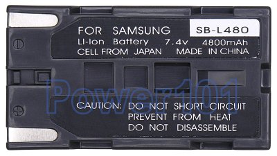 SB-L480 battery for Samsung Li-Ion 7.4V 4800mAh