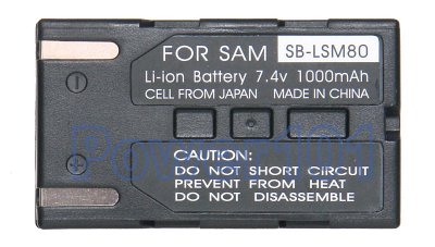 SB-LSM80 battery for Samsung Li-Ion 7.4V 1000mAh