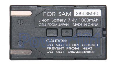 Samsung SC-D351 SB-LSM80 Camcorder Battery