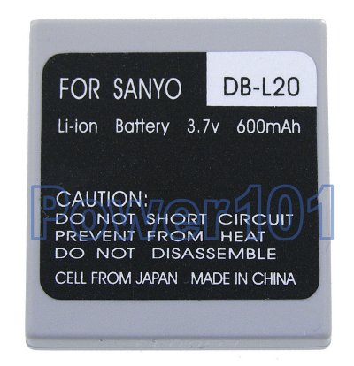 Sanyo DB-L20 camera battery