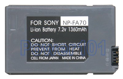 Sony NP-FA70 camcorder battery