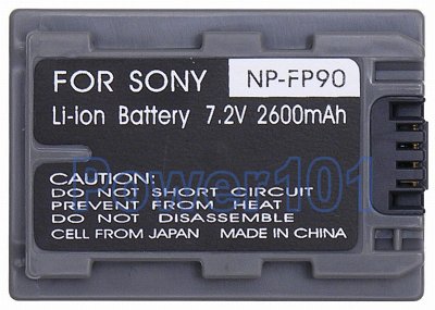 Sony NPFP90D camcorder battery