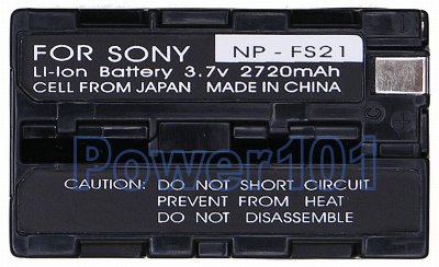 NP-FS21 battery for Sony Li-Ion 3.6V 2720mAh