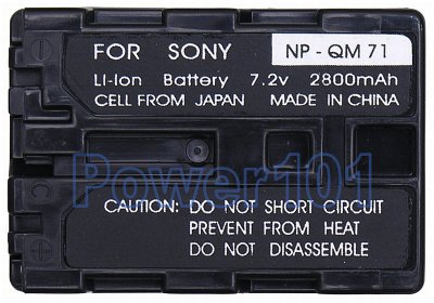 NP-QM71 battery for Sony Li-Ion 7.2V 2800mAh