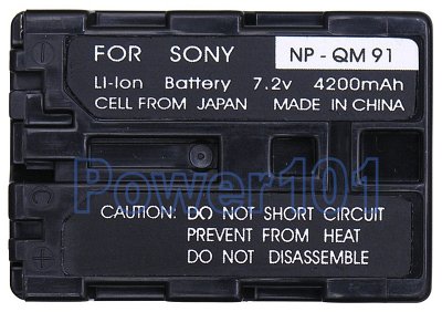 Sony CCD-TR408 NP-QM91 Camcorder Battery