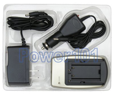 Charger for Minolta NP-400 & Nikon EN-EL1 +car