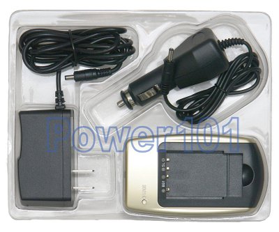 Charger for Sony NP-BG1 and Canon NB-5L +car