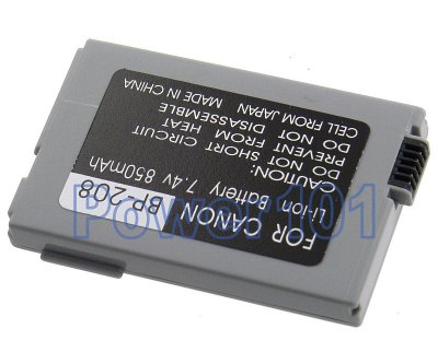 BP-208 battery for Canon Li-Ion 7.4V 850mAh