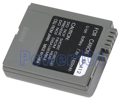 Canon MV3 Series BP-412 Camcorder Battery