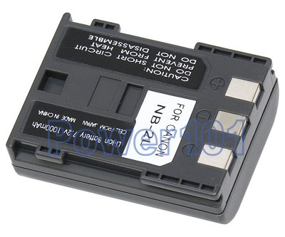 NB-2L NB-2LH battery for Canon Li-Ion 7.2V 1000mAh