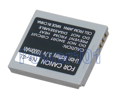 NB-4L battery for Canon Li-Ion 3.7V 1000mAh